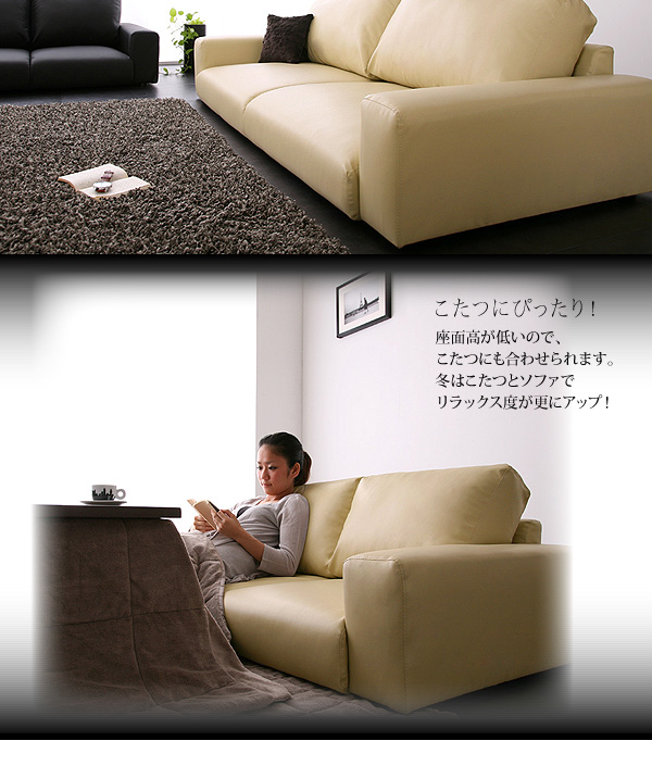 フロアソファ【Lex】レックス　二人掛け