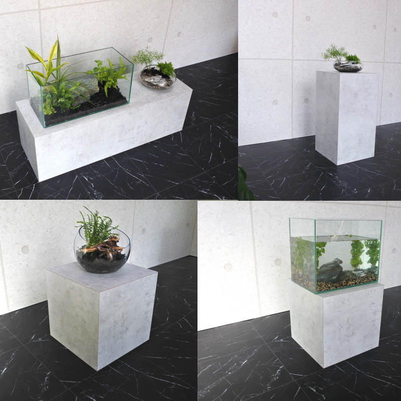 ディスプレイ什器 エントランス 受付 プランターボックス ディスプレイ台